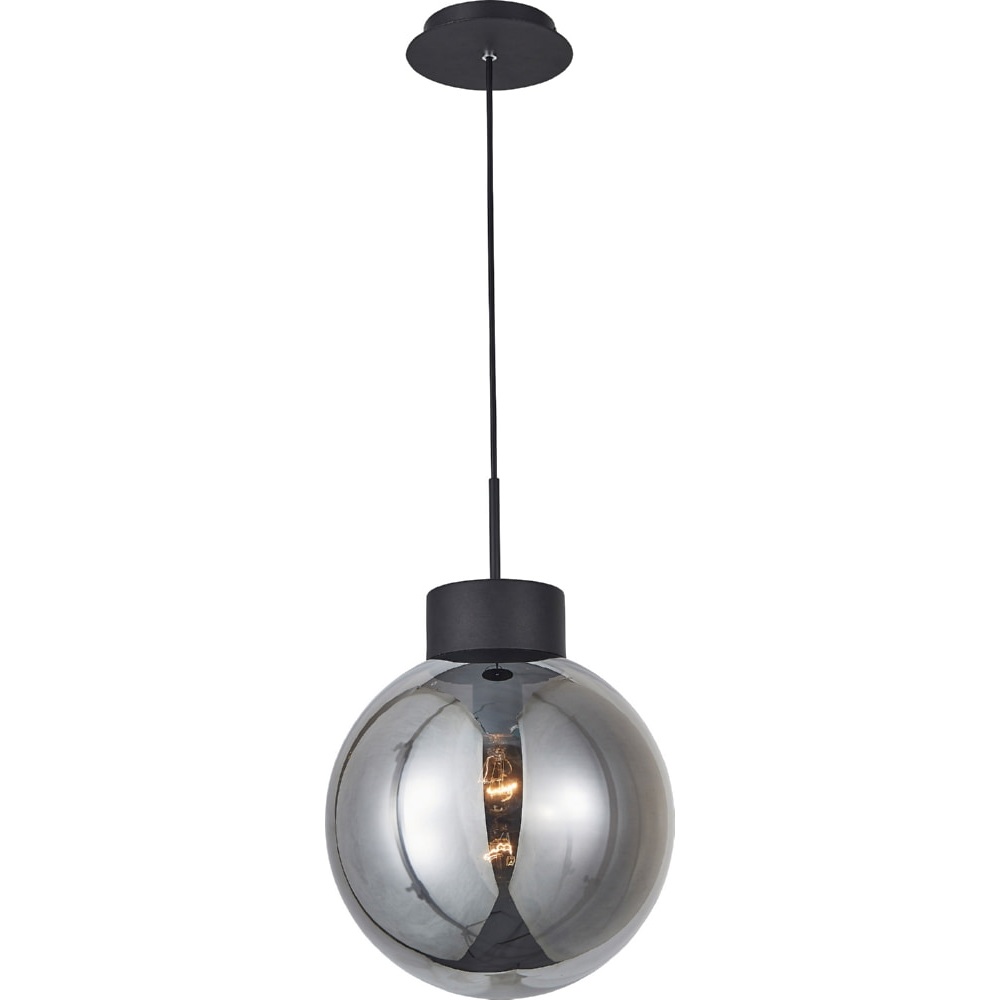 Stylowa Lampa wisząca szklana kula Astro 30 Czarny/Dymiony Brilliant do kuchni, salonu i sypialni.
