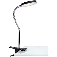 Lampka Klips Flex LED Czarna Markslojd do czytania i na biurko.
