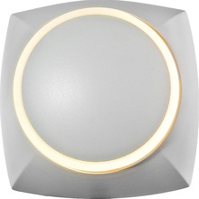 Kinkiet kwadratowy nowoczesny Nikko LED biały Auhilon do sypialni, salonu i przedpokoju.