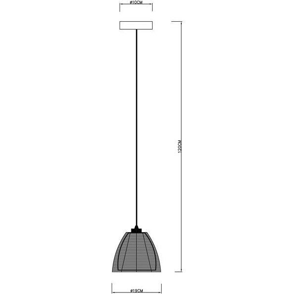 Lampa wisząca nowoczesna Pico 19 Czarna ZumaLine do salonu, sypialni i kuchni.