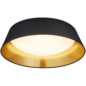 Round ceiling lamp with shade Ponts 45 LED Black Reality