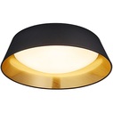 Plafon okrągły z abażurem Ponts 45 Led Czarny Reality do sypialni, kuchni i przedpokoju.
