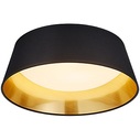 Round ceiling lamp with shade Ponts 34 LED Black Reality