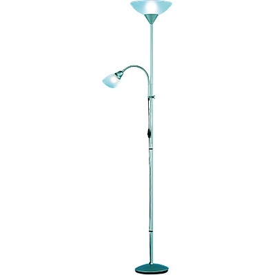 Floor lamp with reading light Erzwo White/Titanium Reality