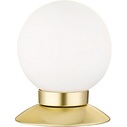 Table Lamp Glass Ball Princess White/Brass Matt Reality