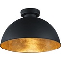 Round Loft Ceiling Light Jimmy Black-Gold Reality