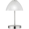Stylizowana Lampa stołowa antyczna Queen Biały/Nikiel Mat Reality do hotelu i restauracji.