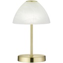 Antique Queen Table Lamp White/Brass Matt Reality