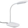 Funkcjonalna Lampa biurkowa Boa LED Biała Reality do gabinetu i pracowni.