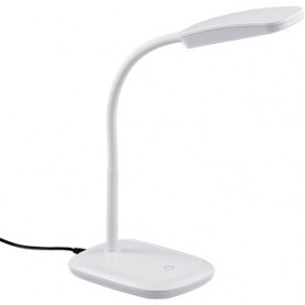 Funkcjonalna Lampa biurkowa Boa LED Biała Reality do gabinetu i pracowni.