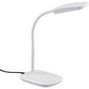 Funkcjonalna Lampa biurkowa Boa LED Biała Reality do gabinetu i pracowni.