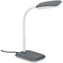 Funkcjonalna Lampa biurkowa Boa LED Tytanowa Reality do gabinetu i pracowni.