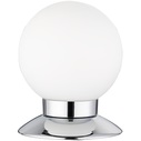 Glass Ball Table Lamp Princess LED White/Chrome Reality