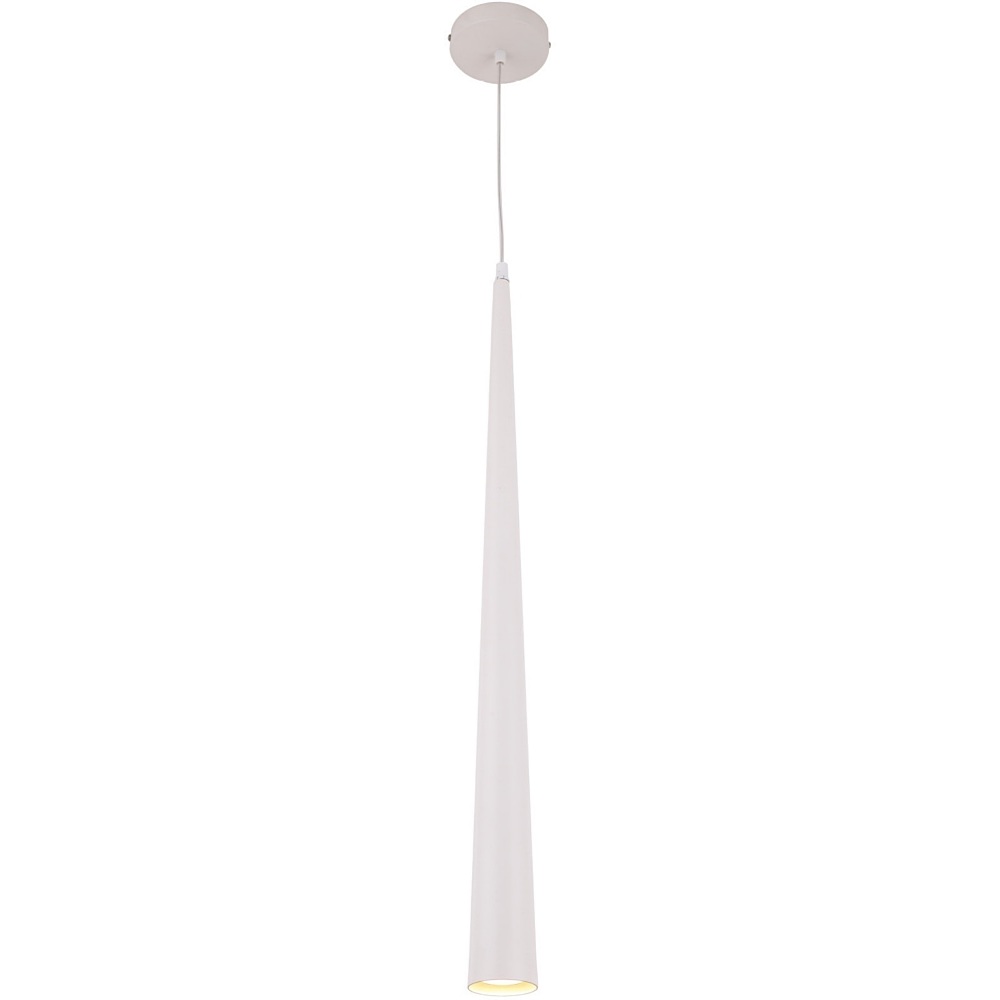 Nowoczesna Lampa wisząca punktowa Slim Biała 100 Biała MaxLight do salonu, sypialni i kuchni.