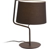 Lampa stołowa z abażurem Chicago Czarna MaxLight do salonu i sypialni.