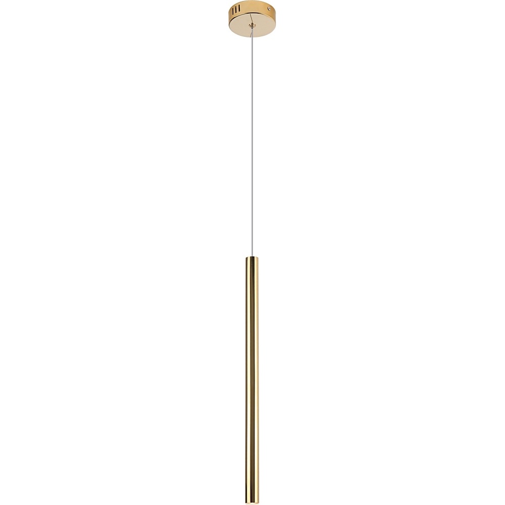 Nowoczesna Lampa wisząca tuba Organic 2,5 LED Złota MaxLight do salonu, sypialni i kuchni.
