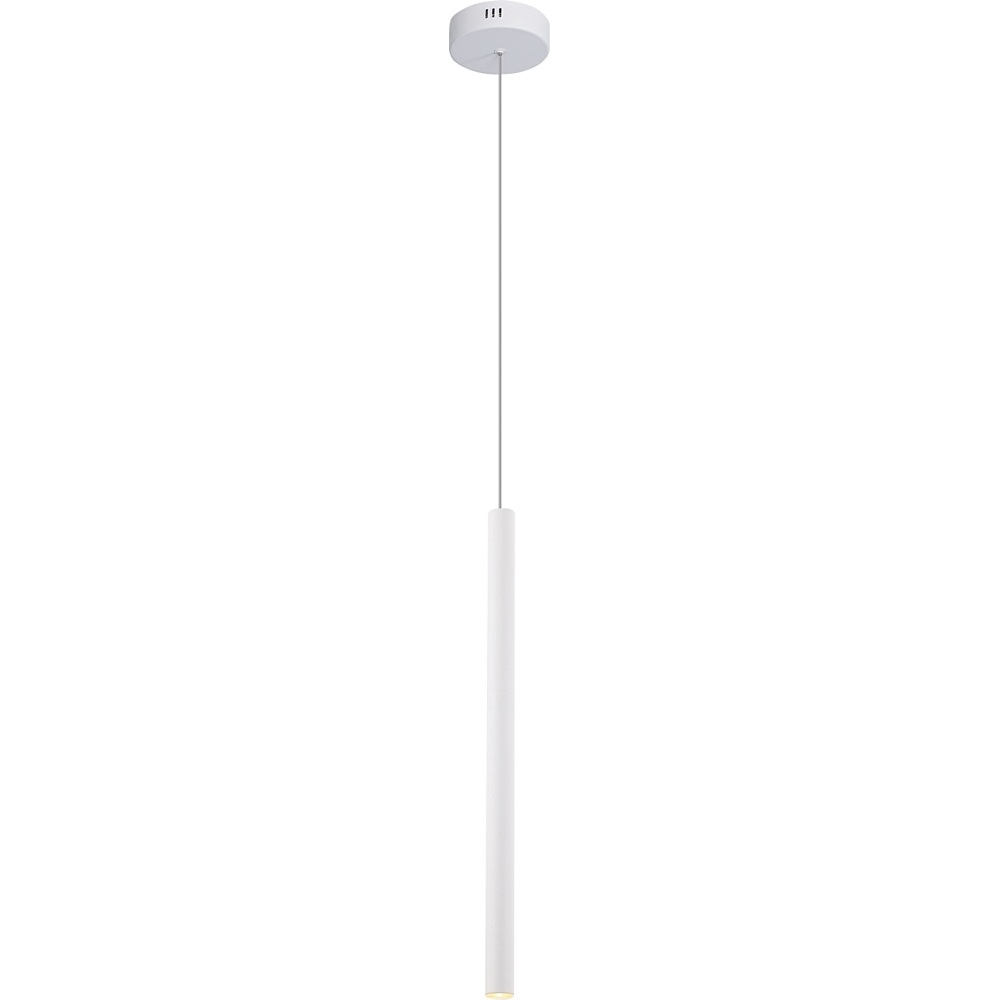 Nowoczesna Lampa wisząca tuba minimalistyczna Organic 2,5 LED Biała MaxLight do salonu, sypialni i kuchni.