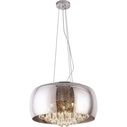 Lampa wisząca glamour z kryształkami Moonlight 40 Chrom MaxLight do sypialni, salonu i kuchni.