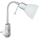 Wall lamp with plug and switch Ligara White/Nickel Matt Trio