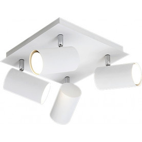 Square ceiling light 4-point Marley IV White Trio