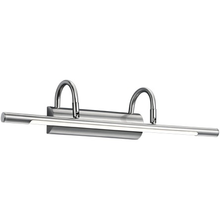 Long Wall Lamp above Picture Cuadro 48 LED Nickel Matte Trio