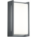 Kinkiet elewacyjny Indus 12 LED Antracyt Trio na zewnątrz domu.