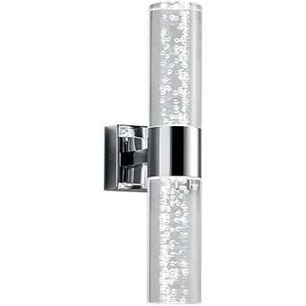 Modern Bathroom Wall Lamp Bolsa Chrome Trio