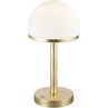 Stylizowana Lampa stołowa glamour Berlin Biały/Złoty Trio do hotelu i restauracji.
