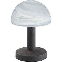 Stylizowana Lampa stołowa antyczna Fynn Biały/Miedź Trio do hotelu i restauracji.