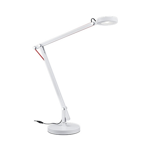 Funkcjonalna Lampa biurkowa regulowana Amsterdam LED Biała Trio do gabinetu i pracowni.