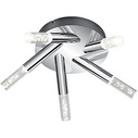 Bolsa V LED Chrome 5-Point Bathroom Ceiling Light Trio