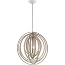 Rustykalny Lampa wisząca Boolan Drewniana Trio do salonu i kuchni.