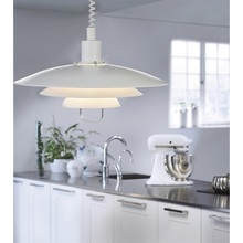 Lampa wisząca nowoczesna Kirkenes 48 Biała Markslojd do salonu, sypialni i kuchni.