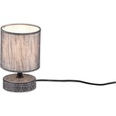 Lampa stołowa orientalna z abażurem Marie szara Trio do salonu i sypialni
