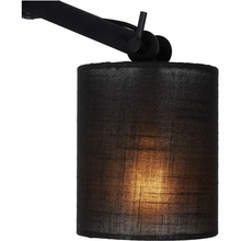 Lampa sufitowa na wysięgniku z abażurem Tampa czarna Lucide do kuchni i jadalni