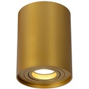Punktowa Lampa spot glamour okrągła Tube 9 złota Lucide do kuchni i przedpokoju