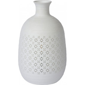 Lampa porcelanowa stołowa Tiesse 15 biała Lucide do salonu i sypialni