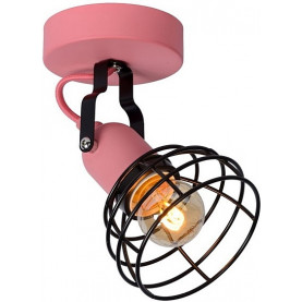 Wire ceiling light for youth Paulien I pink Lucide