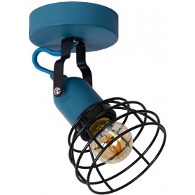 Wire ceiling light for youth Paulien I blue Lucide