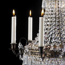 Żyrandol glamour z kryształkami Lacko 92 Antyczny Markslojd do salonu, sypialni i restauracji.