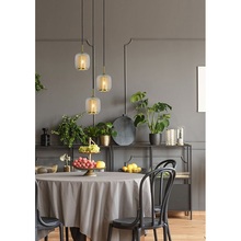 Dekoracyjna Lampa szklana potrójna glamour Agatha przezroczysta Lucide do kuchni i salonu