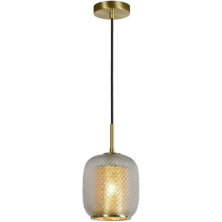 Dekoracyjna Lampa wisząca szklana glamour Agatha 18 przezroczysta Lucide do kuchni i salonu