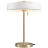 Lampa stołowa designerska Artdeco biało-złota Step Into Design do salonu i sypialni