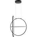 Gallo round LED black modern pendant lamp