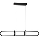 Gallo LED black linear pendant lamp
