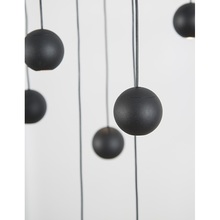 Punktowa Lampa minimalistyczna wiszące kule Besar LED czarna nad stół