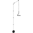 Tenco LED black designer pendant wall lamp