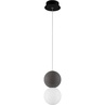 Lampa betonowa wiszące kule Noon 10 szaro-biała do salonu i kuchni