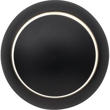 Stylowy Kinkiet okrągły regulowany Roundy LED czarny do sypialni i salonu