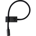 Stylowy Kinkiet regulowany minimalistyczny Neon LED czarny do sypialni i salonu
